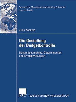cover image of Die Gestaltung der Budgetkontrolle